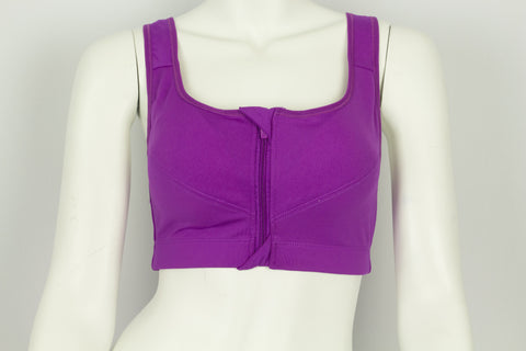 Buudah Stylistic front zip up sports bra - Purple