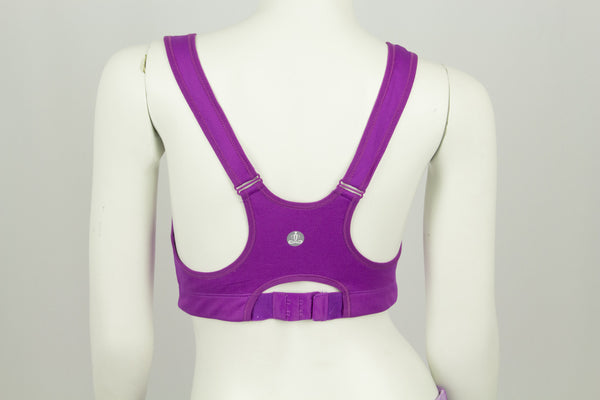 Buudah Stylistic front zip up sports bra - Purple