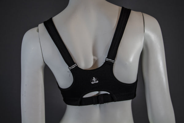 Buudah Stylistic front zip up sports bra - Black